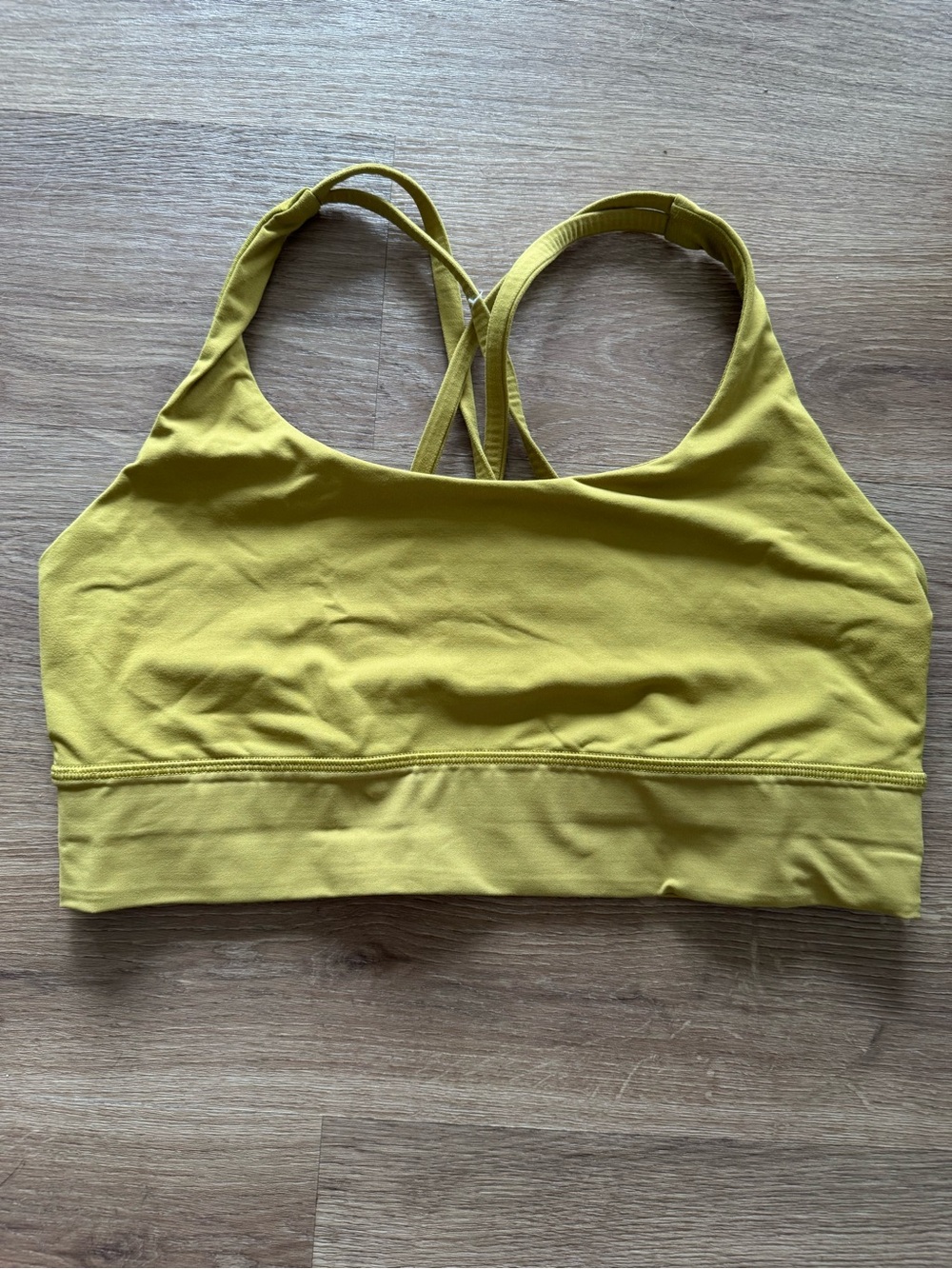 Lululemon Women's Strappy Sports Bra - Yellow-Green